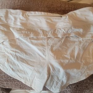 Lululemon shorts, white, size 8